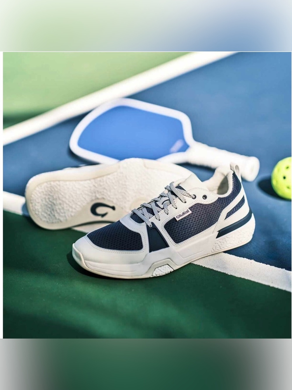 OluKai Men’s Navy and White Athletic Trainer Sneakers
